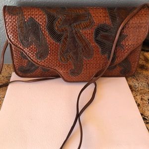 Varon Handbags vintage leather NWOT and lizard handbag clutch purse